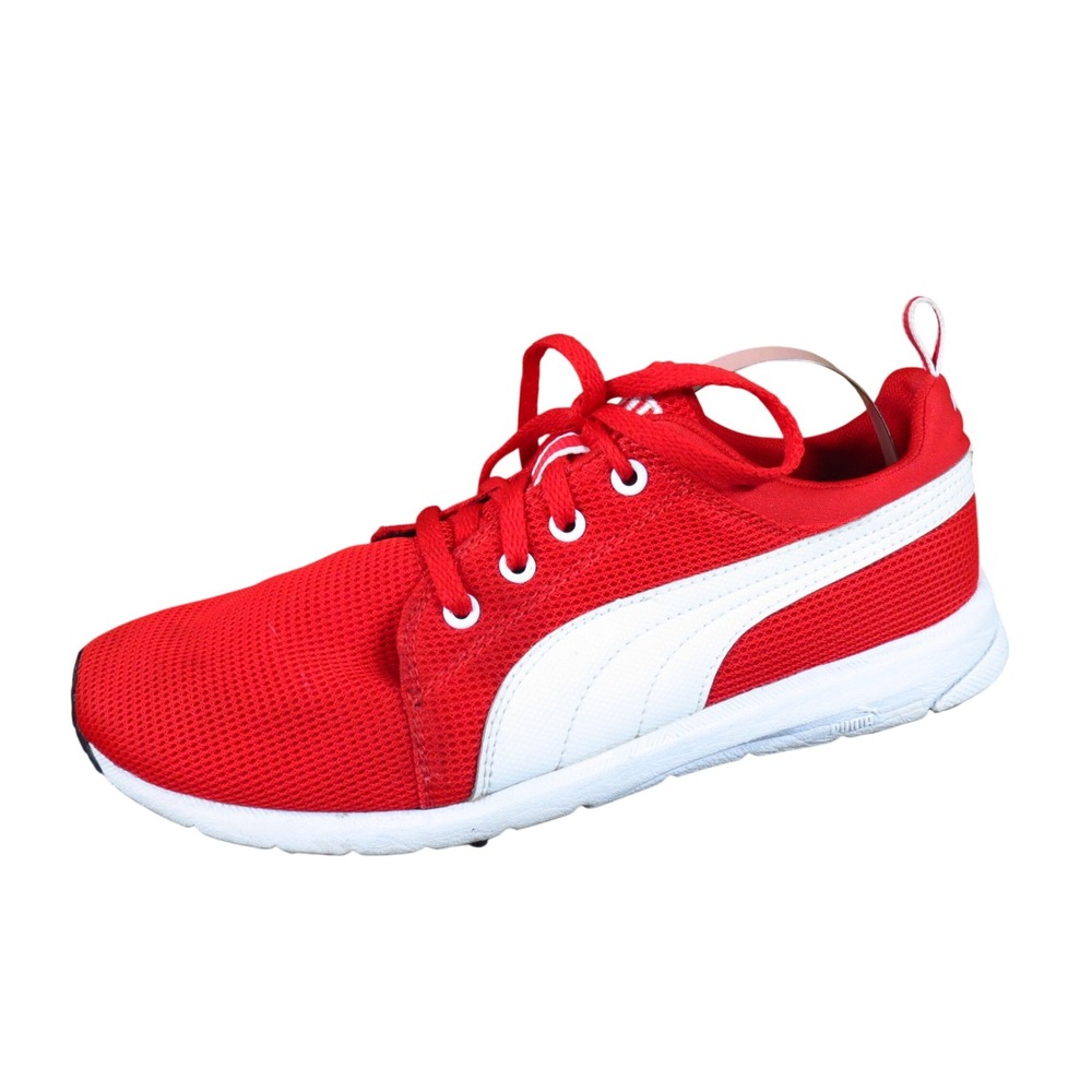 Puma Carson Runner Men Running Shoe Size 5.5 Athletic Gym‎ Red White Mesh